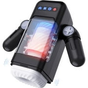 Automatic Male Masturbator, KERERO Male Masturbators Cup with 10 Thrusting \u0026 Vibration Modes, Sex Toys for Men with Heating Function, Automatic Stroker with Phone Holder, Adult Sex Toys \u0026 Games